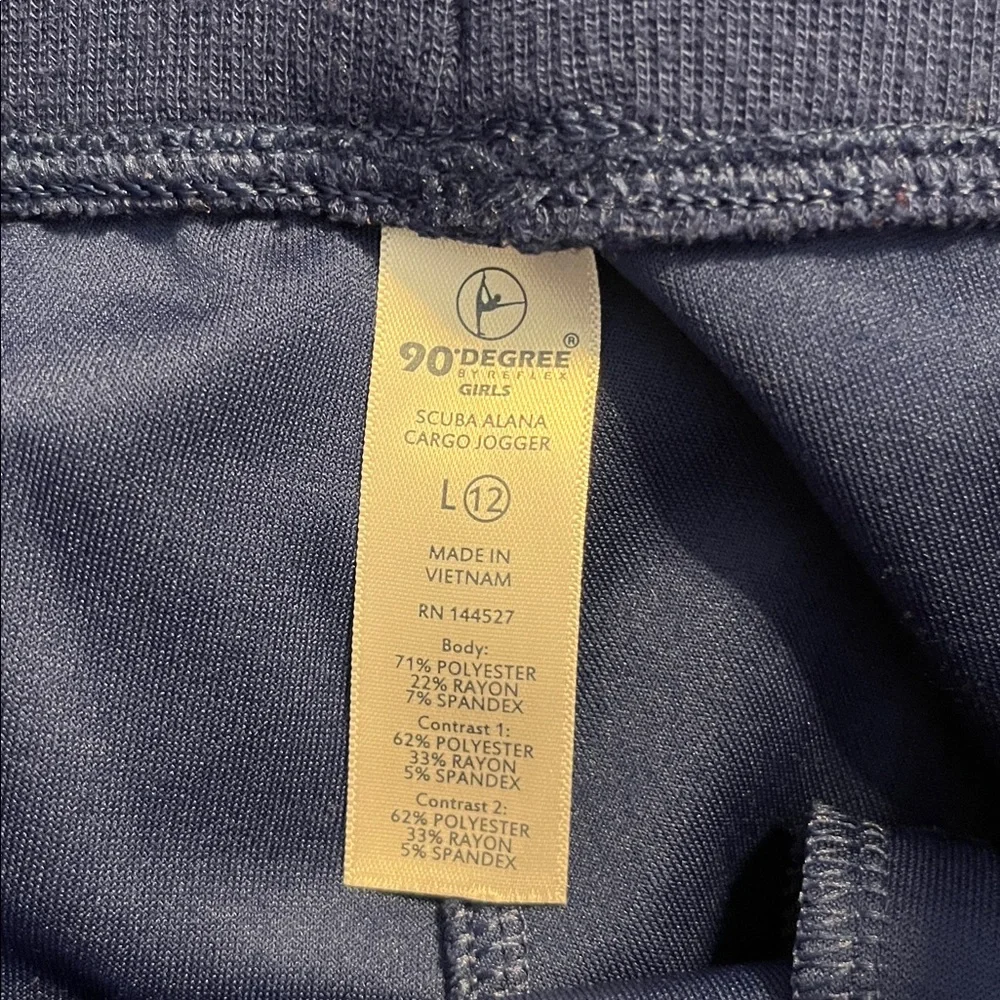 90 Degree By Reflex Girl’s Navy Cargo Jogger and Light Blue Jogger